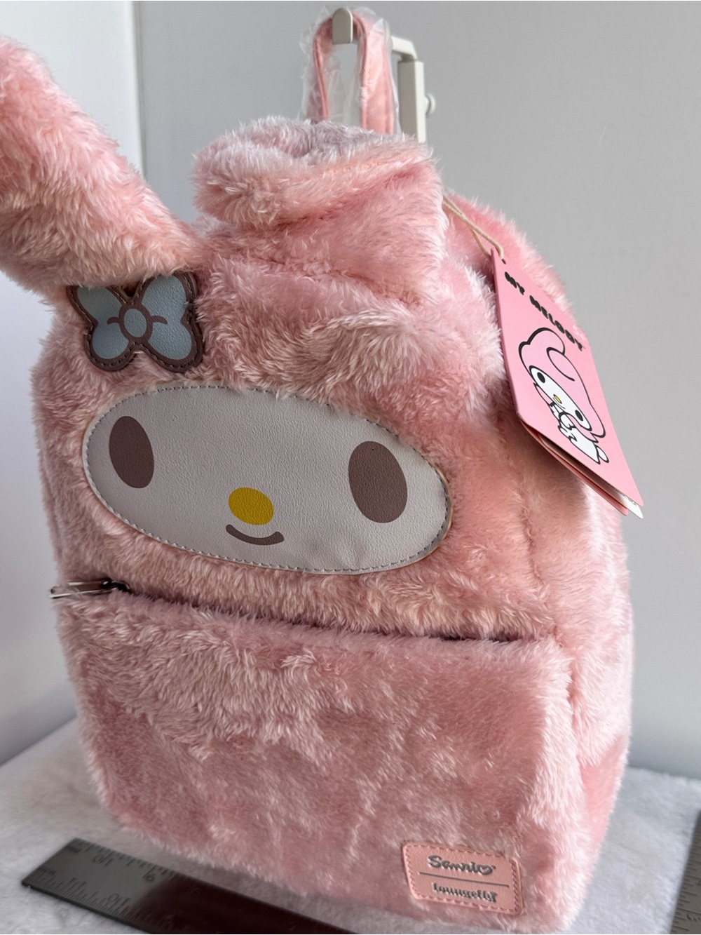 Sanrio My Melody Plush Pink Backpack